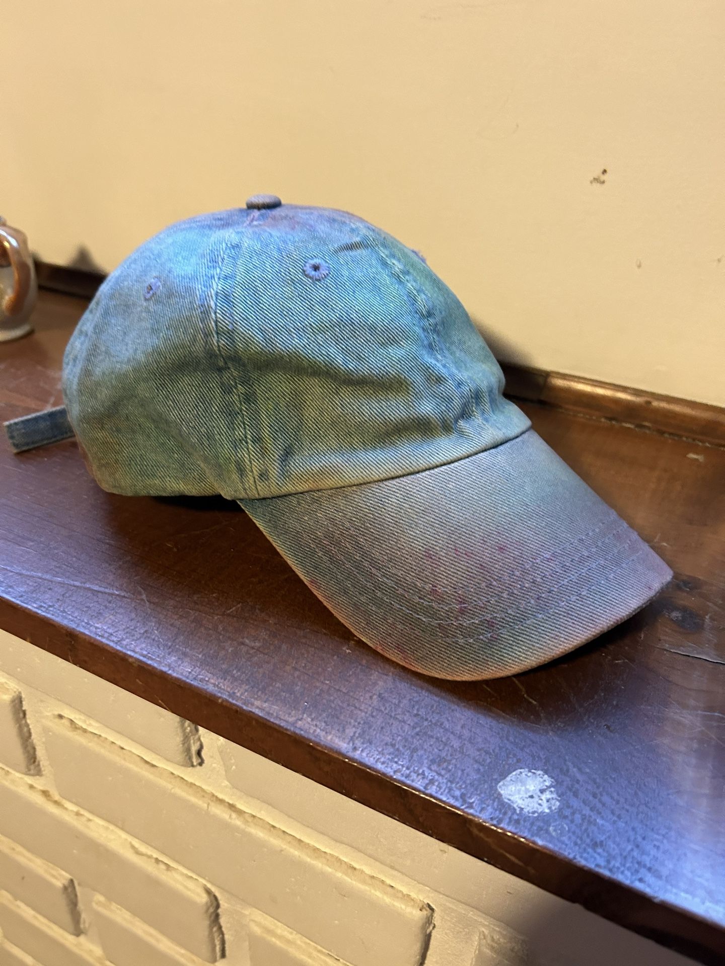 One Of A Kind Tie Dye Denim dad Hat