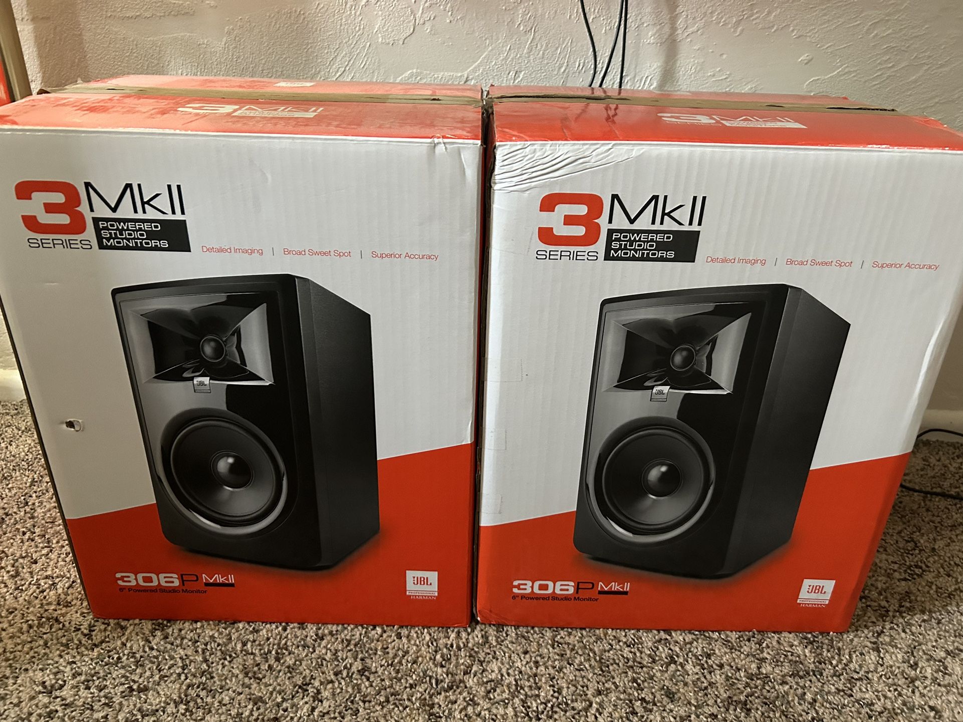 JBL 306P Mk2 Studio Monitors