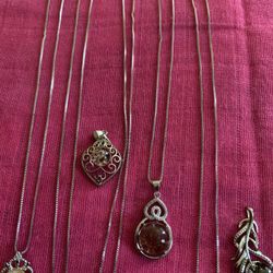 Sterling silver necklace with chain