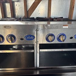 Globe Commercial Single Burner Stock Pot Range with Stand (Available Individually or Set of 2)