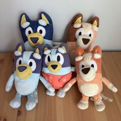Bluey Family Friend Plush Soft Mum Dad Bingo Baby Diaper Stuffed Animal LOT