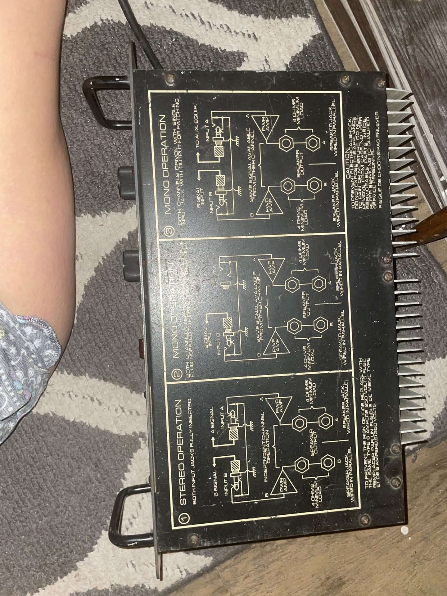 Pevey Power Amplifier 2600 With Rane Active Crossover AC23