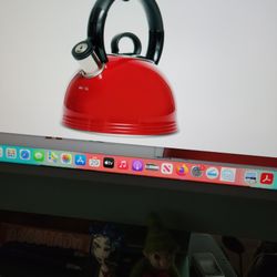 Copco Whistling Red Tea Kettle Brand New In Box