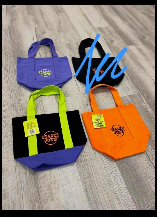 Trader Joes Halloween Mini Tote Bags