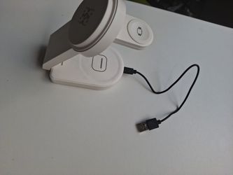 B-23 3 in 1 Foldable Magnetic Wireless Charger Phone Holder