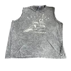 Basix Of America California Surf Graphic Sleeveless T-Shirt