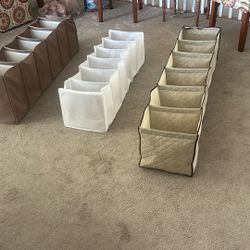 (3) 6 Tier Hanging Closet Organizer 