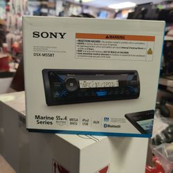 Sony DSXM55BT Bluetooth Marine Digital Media Stereo Receiver SiriusXM Ready, Single DIN