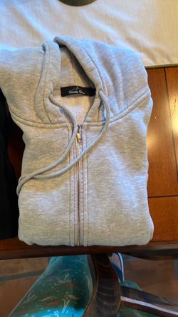 Trendy queen, zipper front hooded sweatshirt