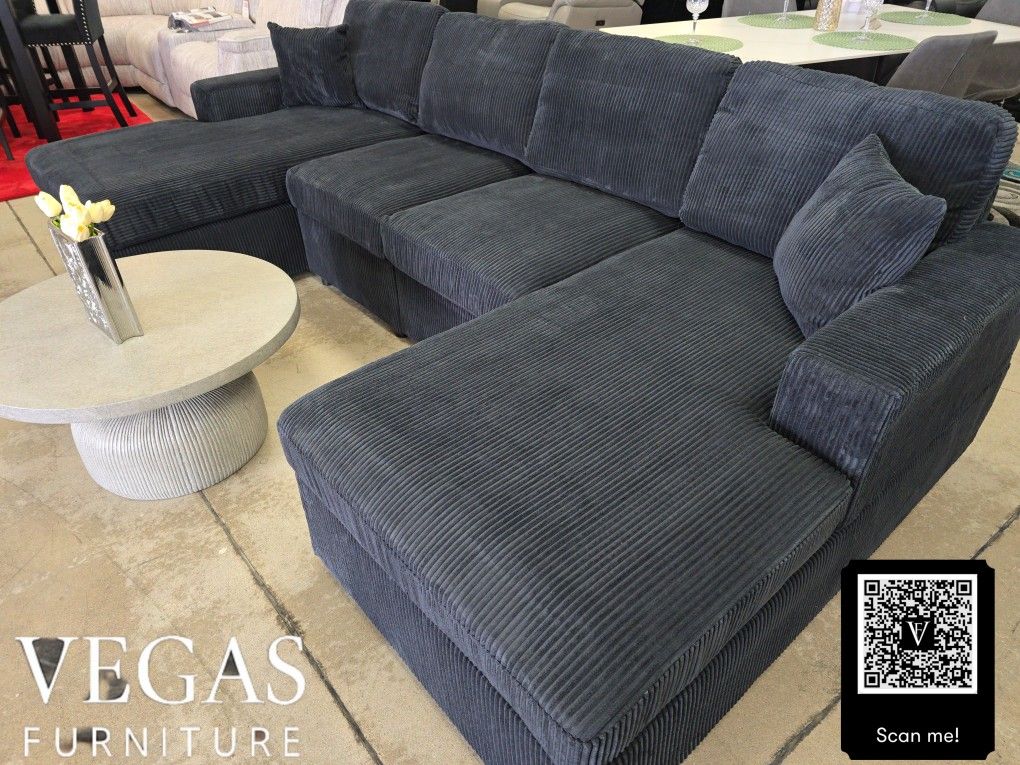 Double Chaise Sectional ✅ Delivery available ✅ Financing Options Available!✔️✨️No Credit Needed✔️✨️$0 Or $50 Down Payment✨️