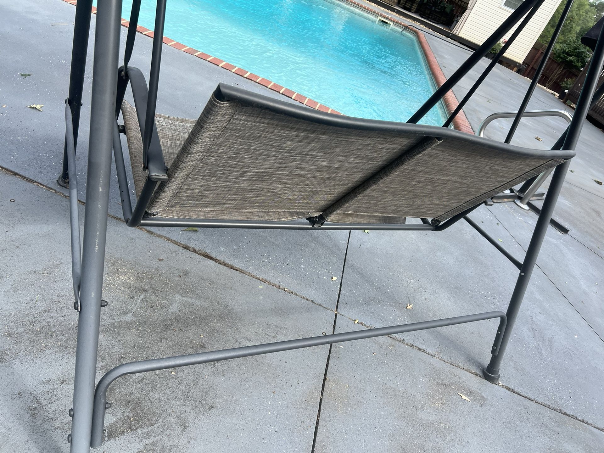 Outdoor Swing with Umbrella