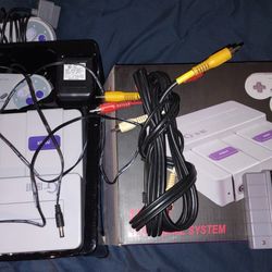 Gamerz Tek 16-Bit  System Console W/ Box & Super Nintendo Mario All-Stars