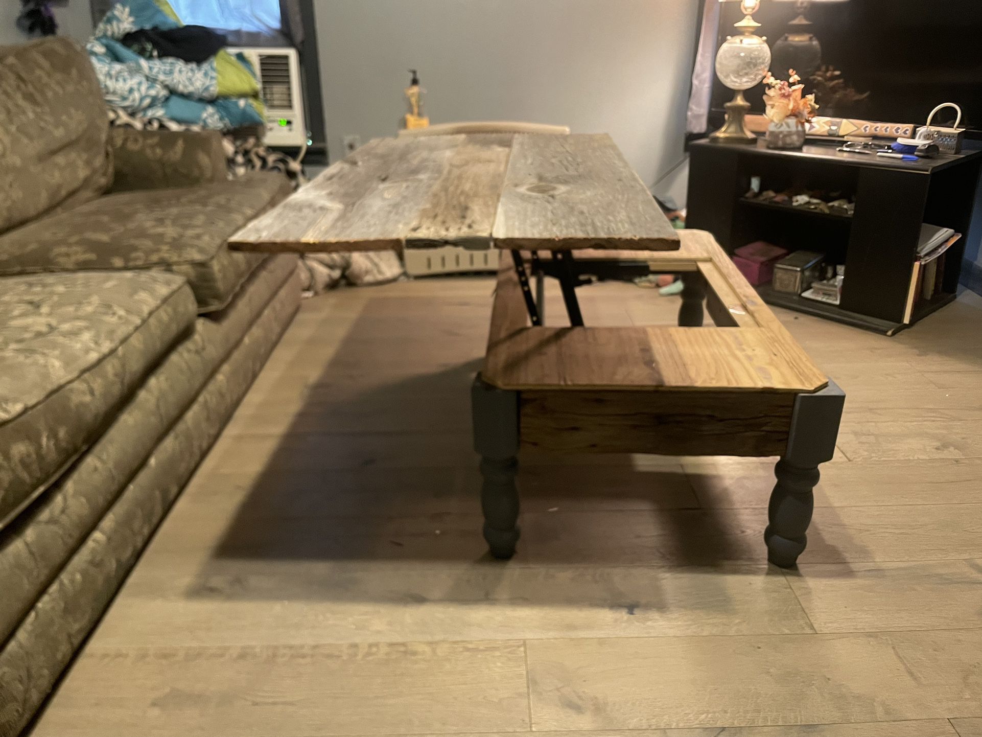 Beautiful Rustic Convertible Coffee Table To Dining Table