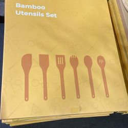 SaleSumo Bamboo  Utensils Set