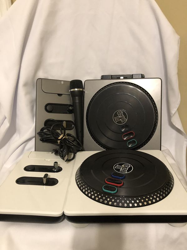 Xbox 360 DJ Hero 2 Wireless Turntables And MIC Need Gone ASAP for