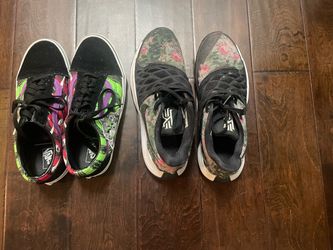 Two Pairs of Used Sneakers Vans and Nike Kyrie