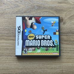  Nintendo DS New Super Mario Bros complete with manual tested and working !