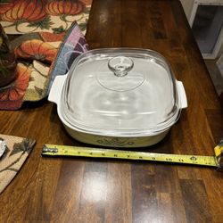 Corning Ware Cornflower Blue Casserole Dish with Lid 