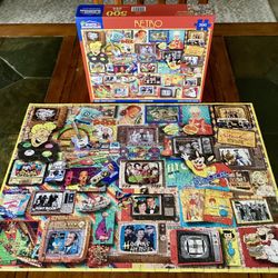Nostalgic White Mountain Jigsaw Puzzle 500 piece, “Retro” 