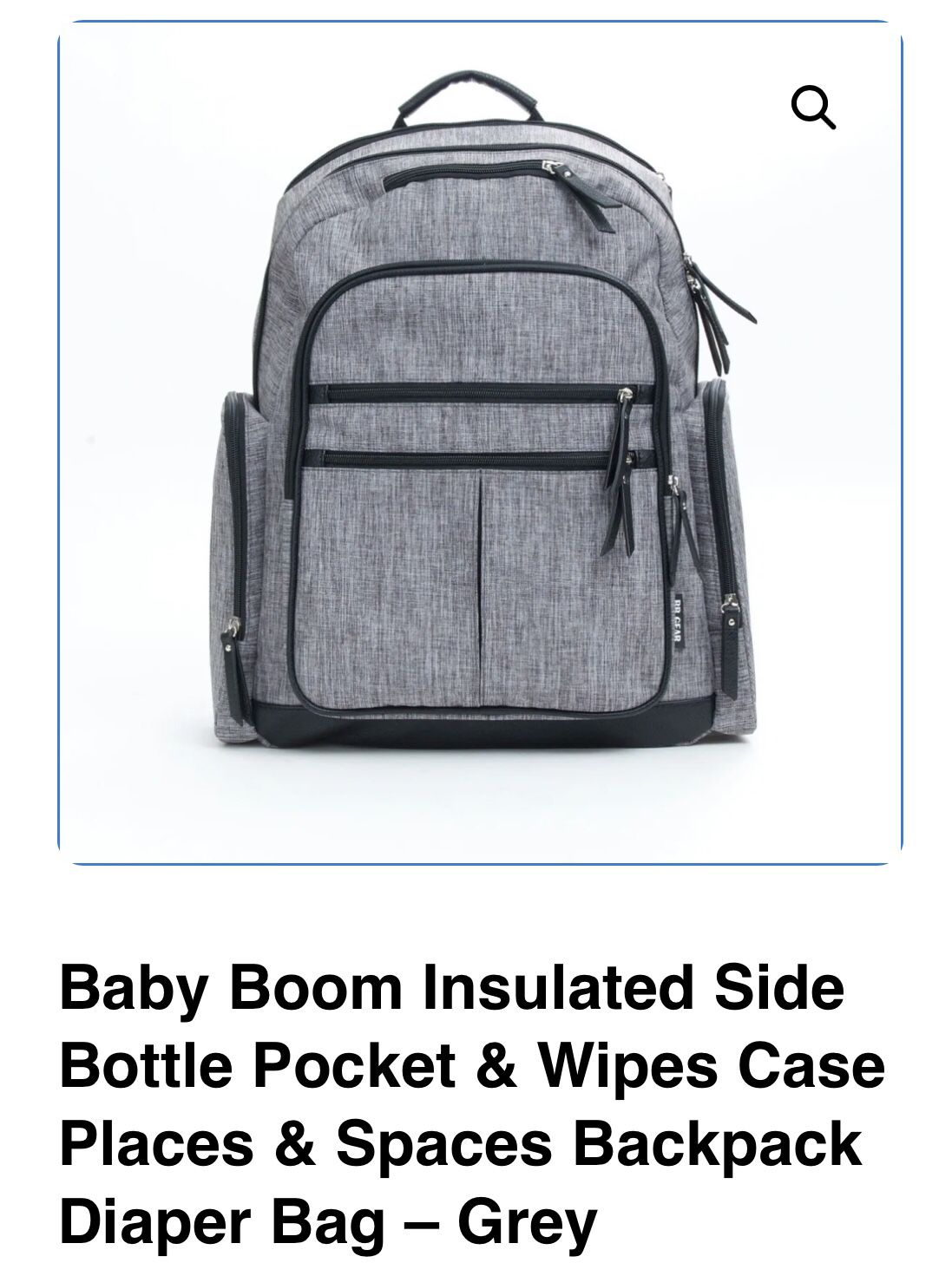 Baby Boom Backpack Diaper Bag Like New! $50