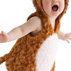Baby Lion Furry Halloween Costume For Toddler Kids