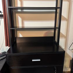 29.5” Black 2-Drawer File Storage Cabinet with Shelves (Latitude Run)