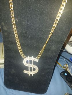 Gold $ BLING THICK CHAIN⁰
