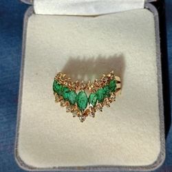 Emerald Diamond Ring