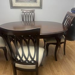 Solid Wood Dining Room Table And Buffet 