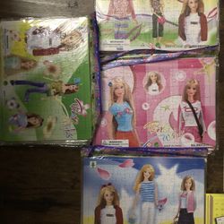 Barbie Puzzles 16ct $15