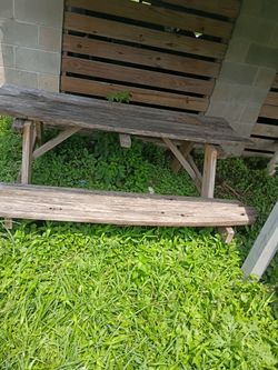 Wood Bench (outdoor)