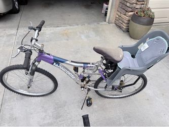 Mongoose Women’s bike with baby seat