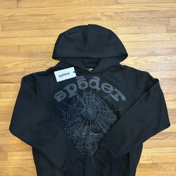 Sp5der Phantom Web Hoodie Black