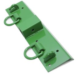Bolted on Compact Tractor Bucket Grab Hooks, D Rings & 2" Receiver 