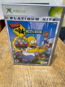 The Simpsons Hit and Run Xbox Platinum Hits CIB Microsoft Xbox 2003 Complete