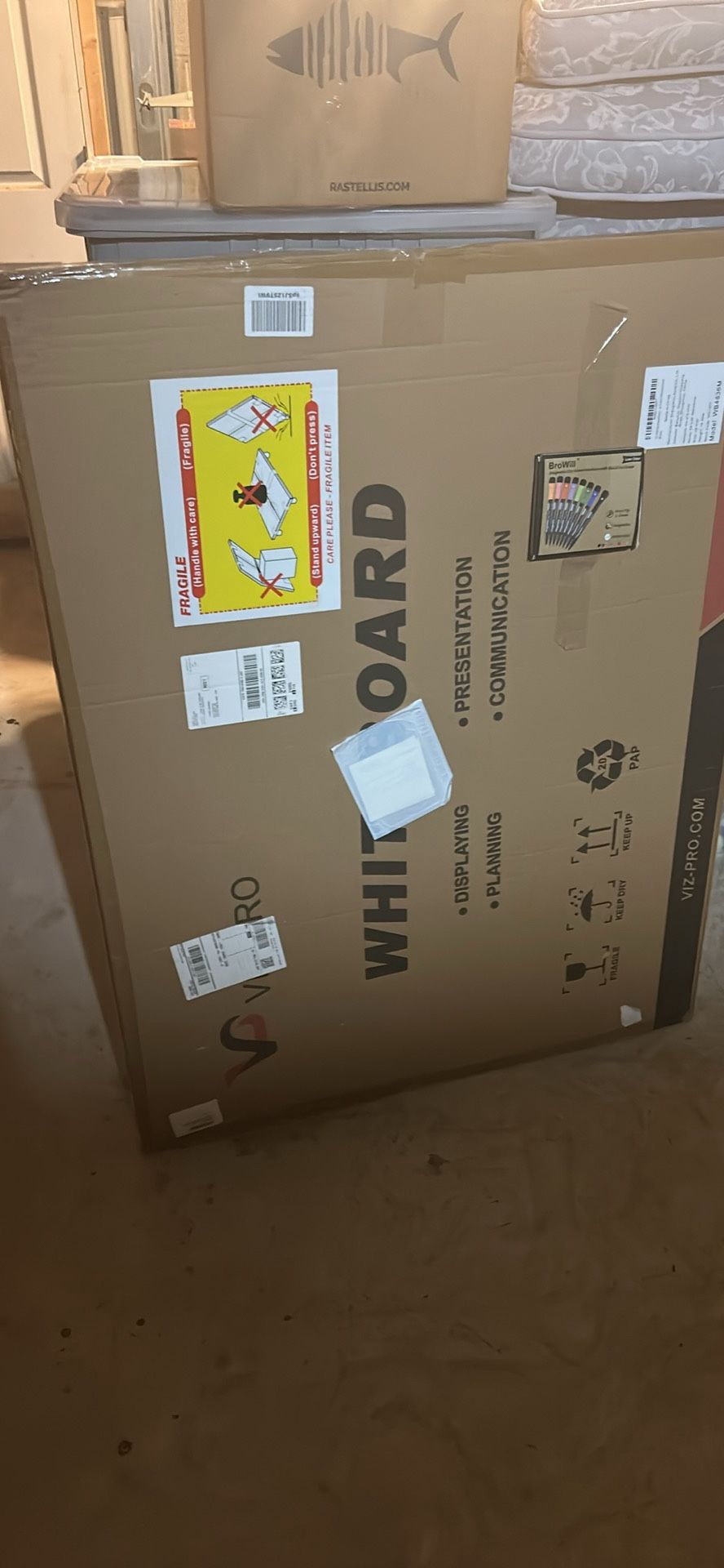 White Board With Markers