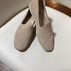 Pedro Garcia Loafers Woman Beige Shoes Size 8.5