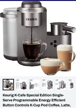 Keurig K-Cafe Special Edition Silver Color Coffee Maker: OBO