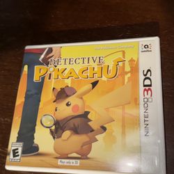 Detective Pikachu Nintendo 3DS *CASE ONLY* NO GAME Pokemon Collectible