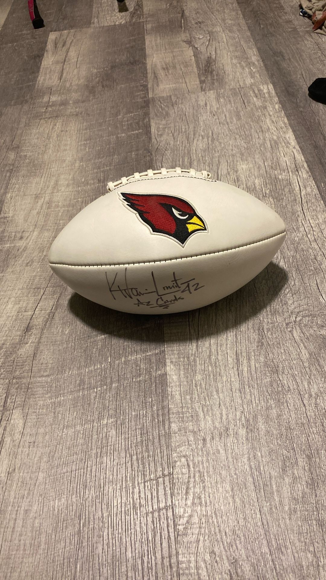Signed Arizona Cardinals #42 Football