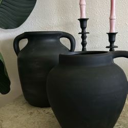 Black Vases