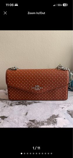 New Coach Studded Envelope Purse