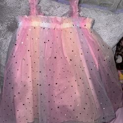 Girls rainbow dress 5T