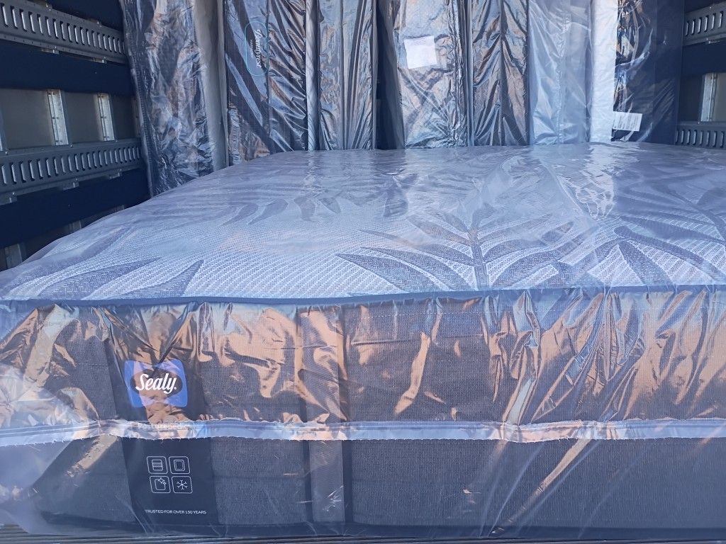 Brand New Queen Plush Sealy Mattress Included Box Spring Free Delivery 
