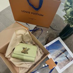 Louis Vuitton Light Green Twist PM Purse