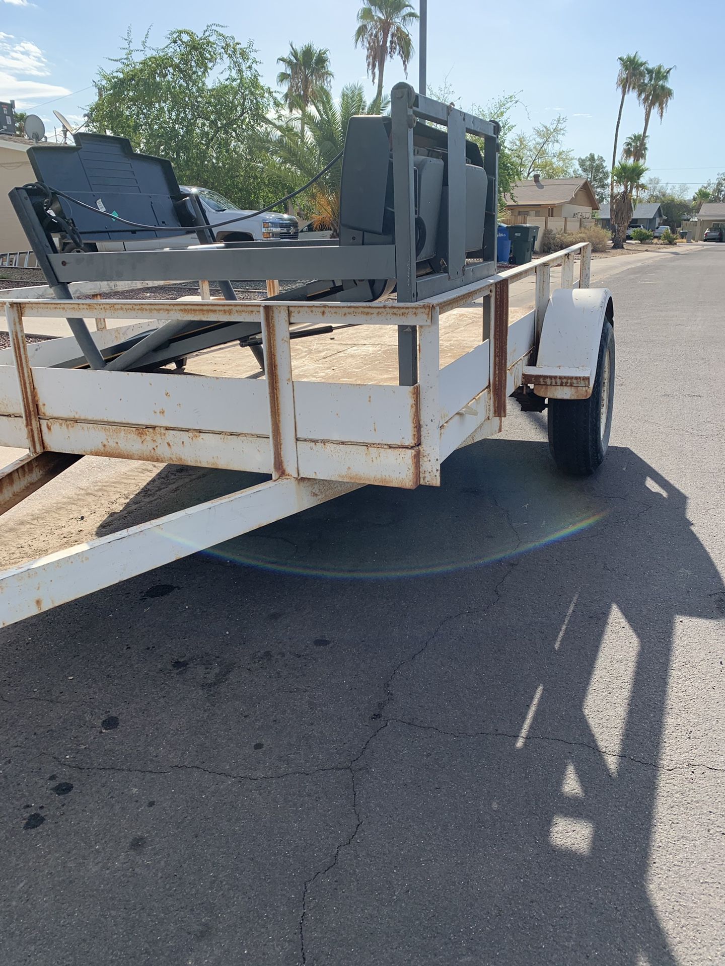 1987 all steel utility trailer 10x6.5 ft