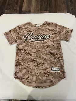 San Diego Padres Wil Venable Jersey military brown camo youth medium