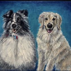 Custom Pet portrait Paintings