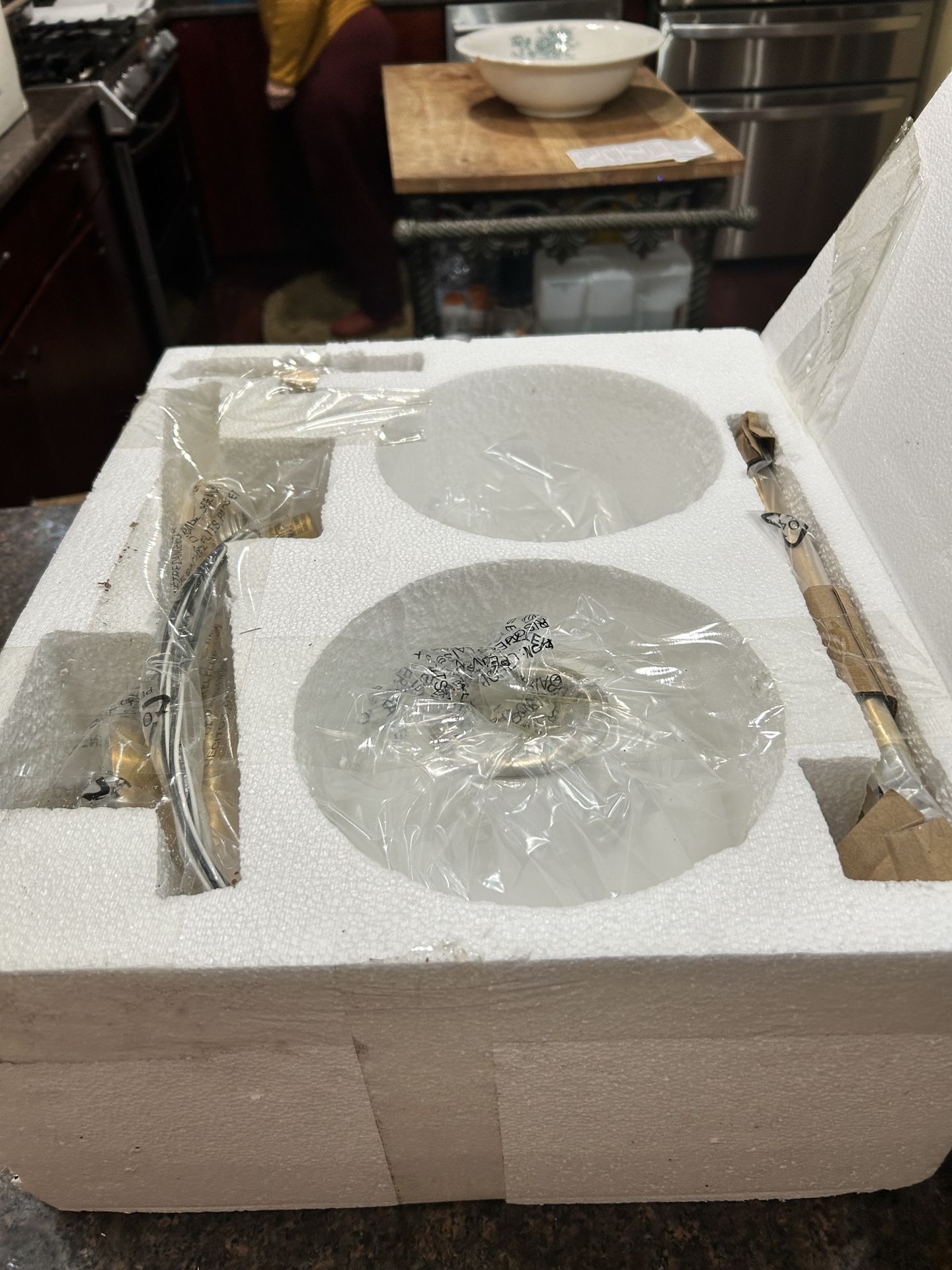 NEVER USED BEFORE IN THE BOX SCONE OR LIGHT FIXTURE FOR ANY AREA OF THE HOUSE IN NEED OF CONTEMPORARY DESIGN! NEVER