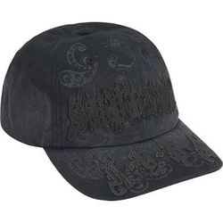 Supreme Faded Appliqué Leather Logo Hat 